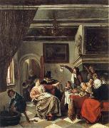 Jan Steen The Way we hear it is the way we sing it oil painting on canvas